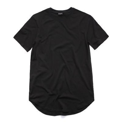 Short sleeve t-shirt with rounded hem