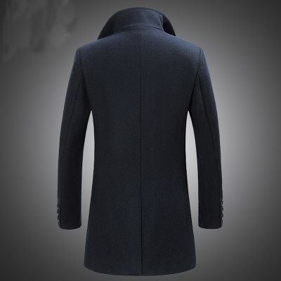 Smart winter wool coat for men