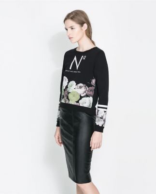 Smile and Dress Well Sweater Jumper for Women Flower Print Swag