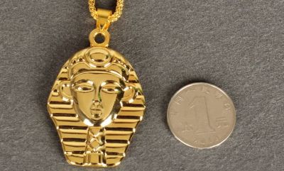 Bling Bling pendant Egyptian Pharaoh Gold Plated Hip Hop Jewelry