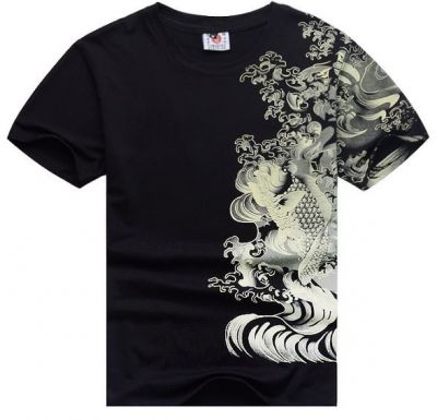 Koi Fish Yakuza T Shirt Japanese Tattoo Streetwear Hip Hop Swag Design