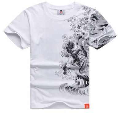 Koi Fish Yakuza T Shirt Japanese Tattoo Streetwear Hip Hop Swag Design