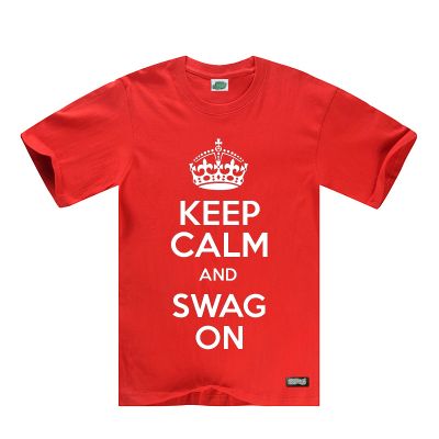 Keep Calm and Swag On T Shirt Streetwear Hip Hop Fashion