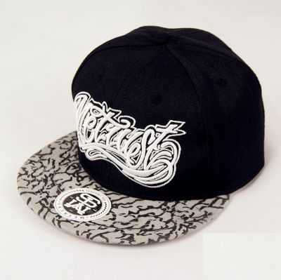 West Coast Graffiti Snapback Hat with Grey Camo Visor