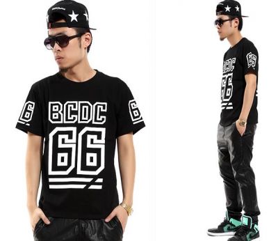 BCDC 66 Hip Hop T shirt Swag Black and White