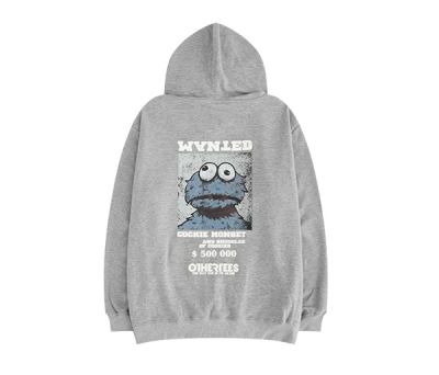 Cookie Monster Hoodie Sweatshirt with $200K Print for Men Women