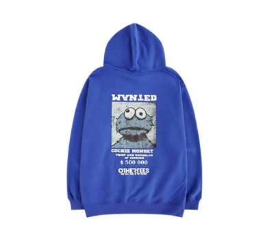 Cookie Monster Hoodie Sweatshirt with $200K Print for Men Women