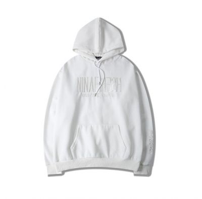 Hooded oversize sweatshirt for men or women with embroidered Nina Fresh