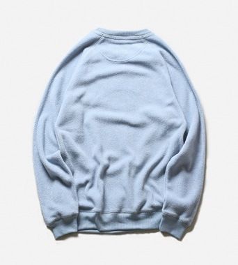 Fleece sweatshirt for men with New York bulldog visual on the front