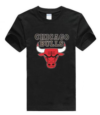 Chicago Bulls T shirt for Men Short Sleeves NBA Print