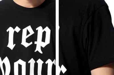 Rep Your Hood T shirt Streetwear Hip Hop Printed Tee