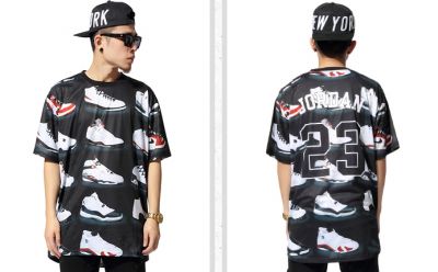 Air Jordan Sneakers T-shirt All Over Print Number 23