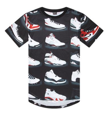 Air Jordan Sneakers T-shirt All Over Print Number 23