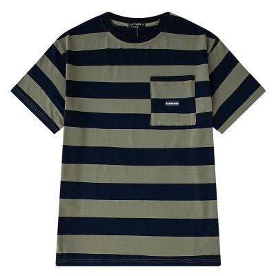 Oversized T-Shirt with broad horizontal stripes for men or women