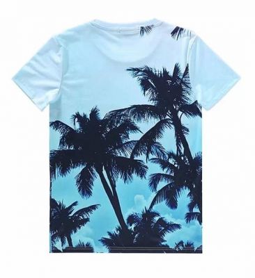 Palm Trees Photo Print T shirt for Men Sublimation 3D