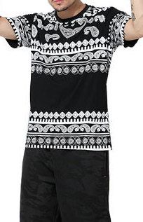Paisley Bandana Stripes Swag T-shirt for Men