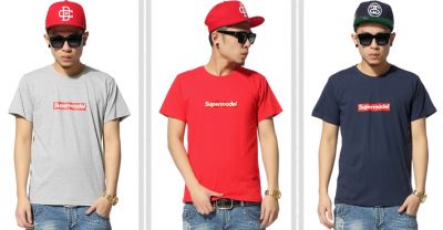 Red Rectangle Supermodel T shirt For Men Women