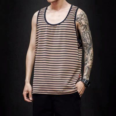Thin stripes Tank Top T-shirt Hip Hop Swag For Men