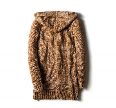 Winter duffle hoodie sweater for men knitwear