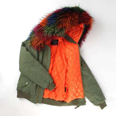 Women's Winter Fleece Jacket with Fur Hood