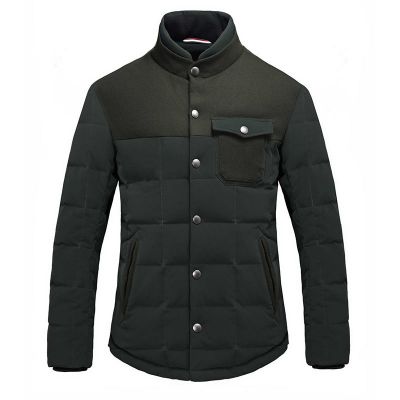 Two tone Padded jacket for men with Chest pocket