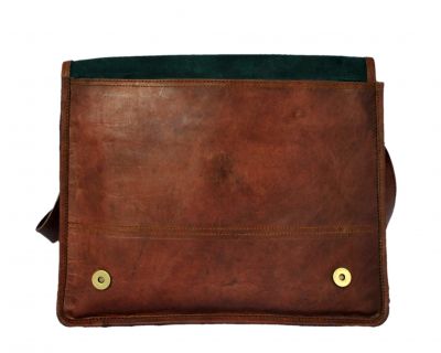 Vintage Fashion Leather Messenger bag for men for iPad Laptop - Small