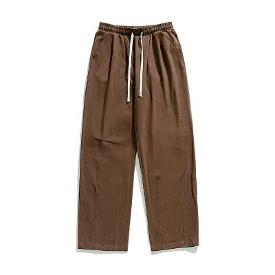 Vintage cotton baggy trousers for men