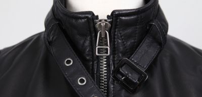 Genuine Leather Jacket for Women Classic Design Collar Buckle