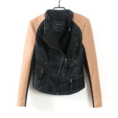 Bicolor Perfecto Leather Jacket for women motorcycle Vest