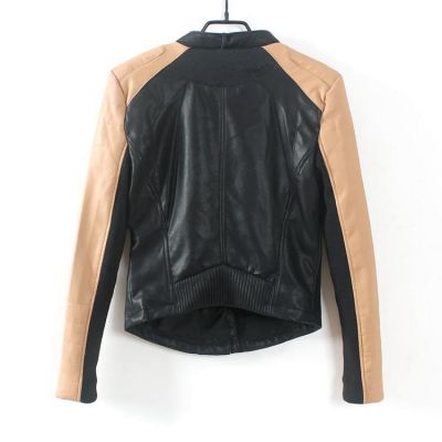 Bicolor Perfecto Leather Jacket for women motorcycle Vest