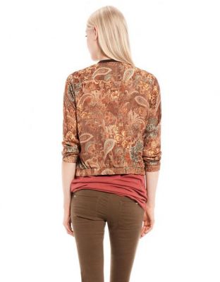 Paisley Jacket for women with Floral Bandana Print
