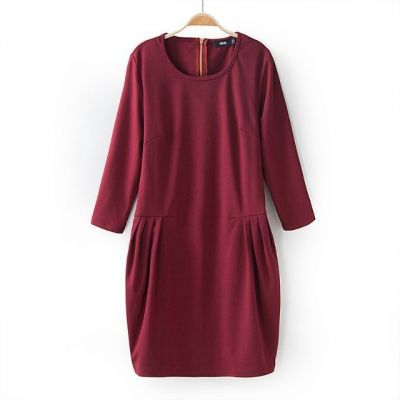 Close fit dress for women classic fashion - Red Green Black