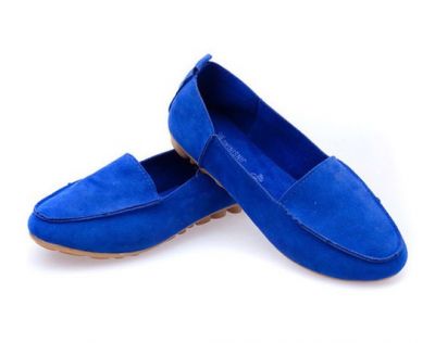 Soft flat shoes for Women Mocassin design faux suede