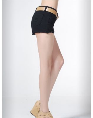 Denim Jeans Shorts for Women High Waist Retro Fashion - Washed out