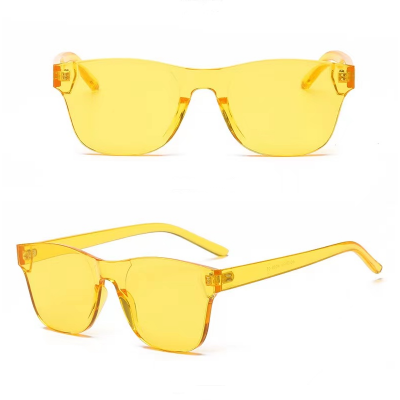 Wayfarer Sunglasses with See Through Transparent Colored Frame