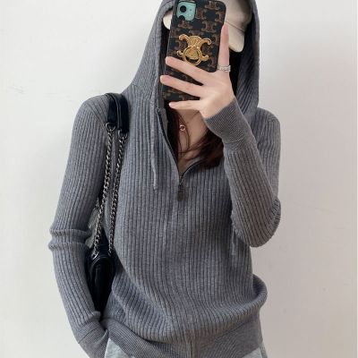 Women's casual hooded sweater