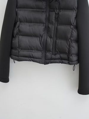Women's stylish black quilted cotton short jacket.