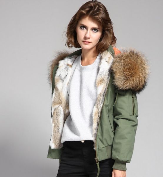 short jacket with fur