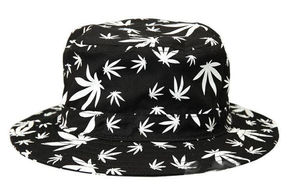 Allover Marijuana Print Bucket Hat for Men or Women