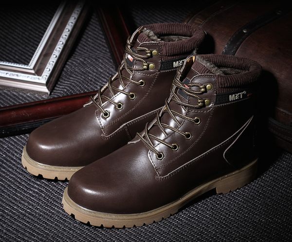Men's Winter Work Boots with Inside Fur Lining