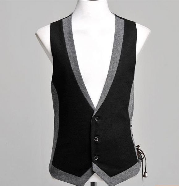 Fashion Waistcoat vest for men with Side Lacing