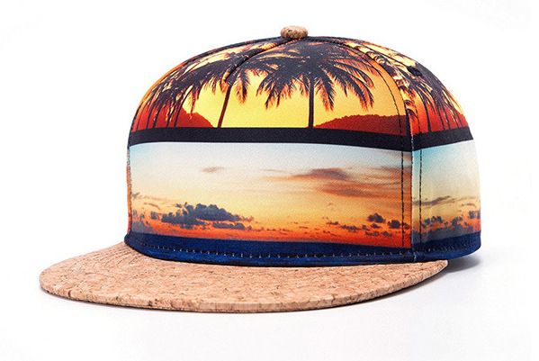 Palm Trees Sunset Youth Ball Cap Hat Snapback Baseball