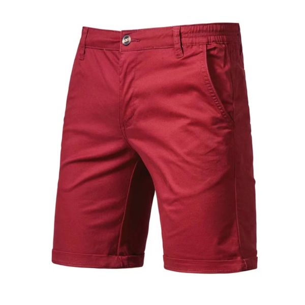 Chino slim fit cotton smart shorts for men