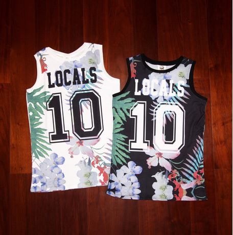 tropical floral jersey basketball