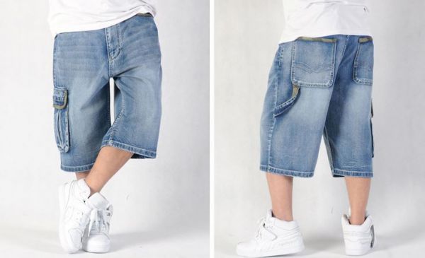 Pikadingnis Men's Baggy Jean Shorts