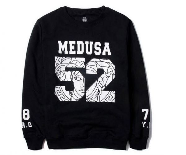 Pullover Crewneck Sweatshirt 52 Medusa Baseball American Football