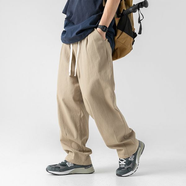 Oversized Fit Cargo trousers - Light beige/Block-coloured - Men | H&M SG-lmd.edu.vn